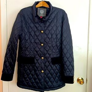 Vince Camuto Quilted Navy Blue Jacket
